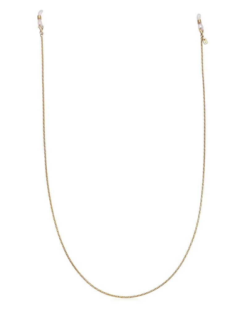 KUZZOI Brillen Schmuckzubehör Brillenkette Kordelkette 925 Sterli gold Gold