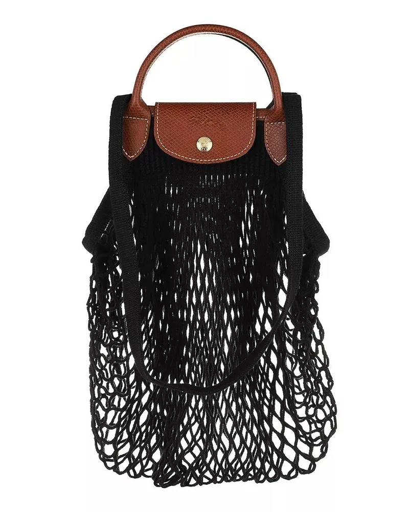Longchamp Shopper Le Pliage Filet schwarz Schwarz