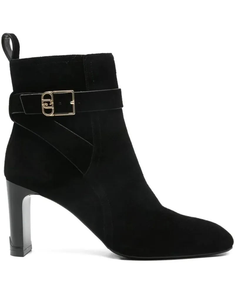 Liu Jo Stiefel Sophisticated Black Ankle Boots With Pointed Toe schwarz Schwarz