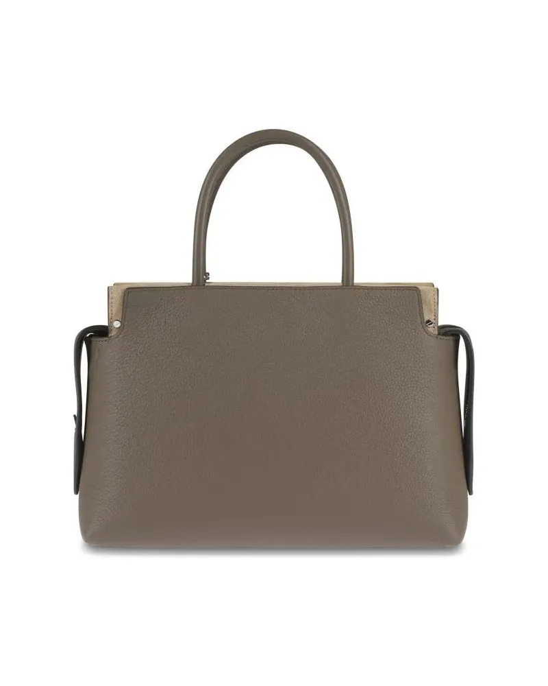 Tory Burch Shopper & Totes Mercer Pebbled Satchel With Structured Silhouette grau Grau
