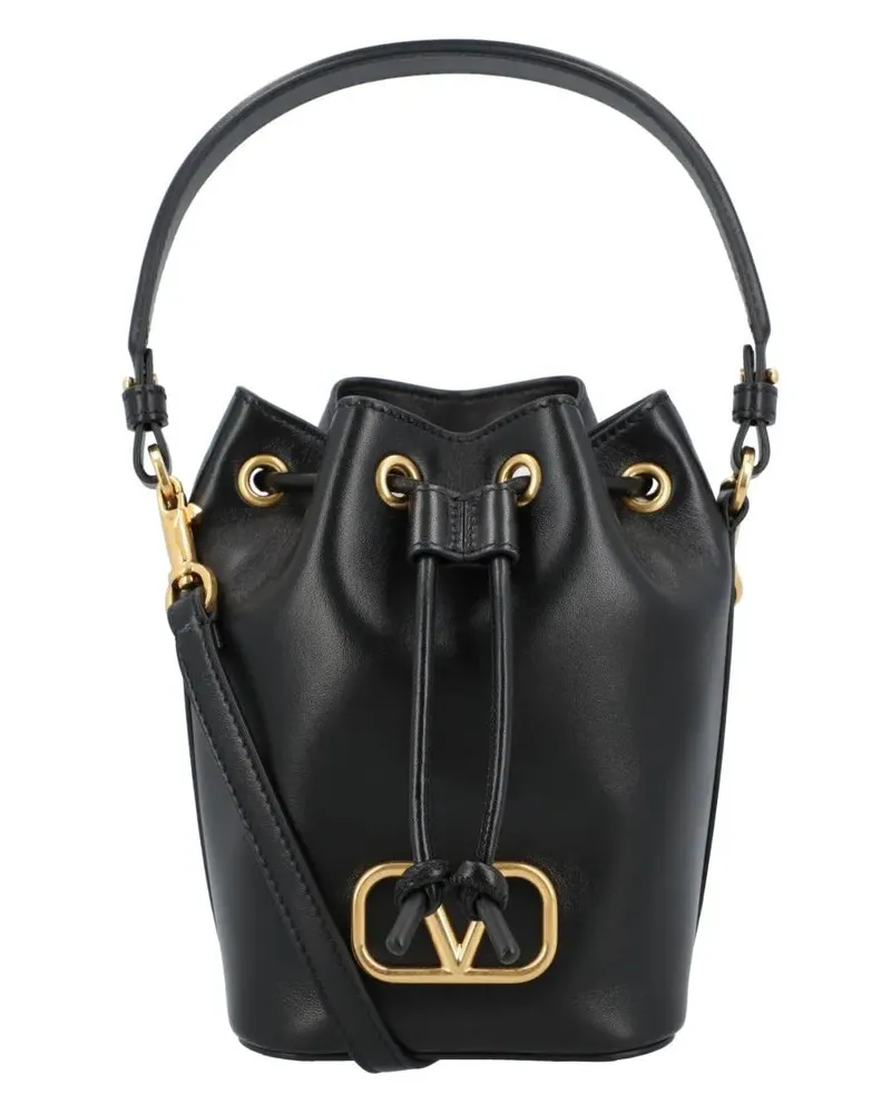 Valentino Garavani Beuteltaschen "V Logo" Mini Bucket Bag schwarz Schwarz