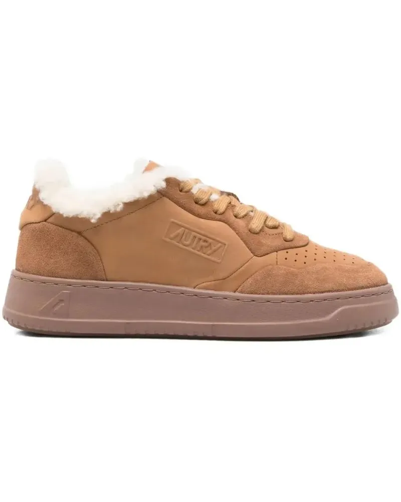 AUTRY Low-Top Sneaker Medialist Shearling Sneakers braun Braun