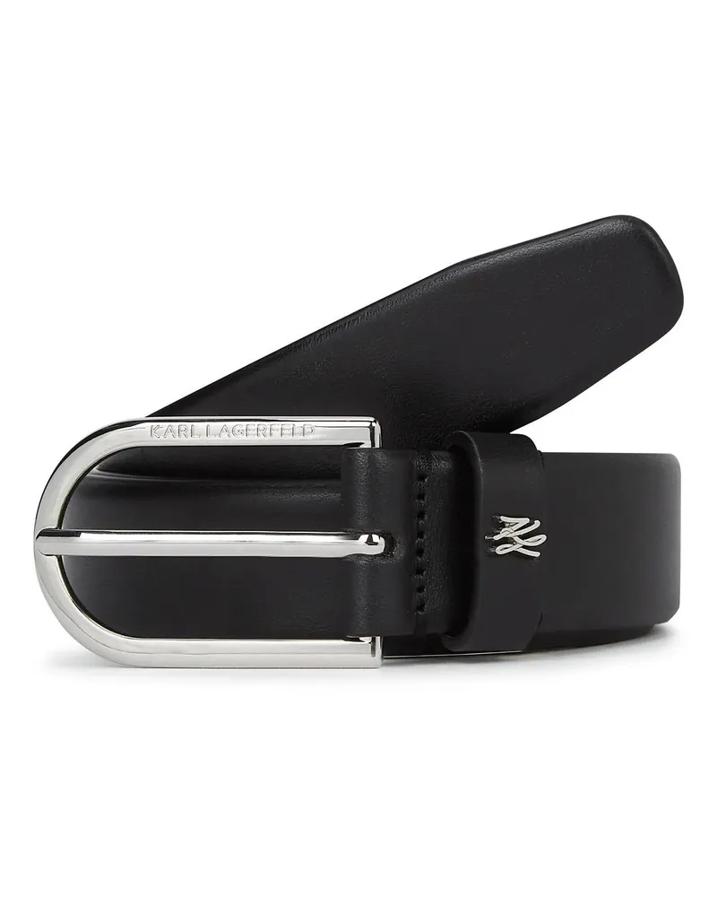 Karl Lagerfeld Gürtel K/AUTOGRAPH GÜRTEL MIT PIN schwarz Schwarz