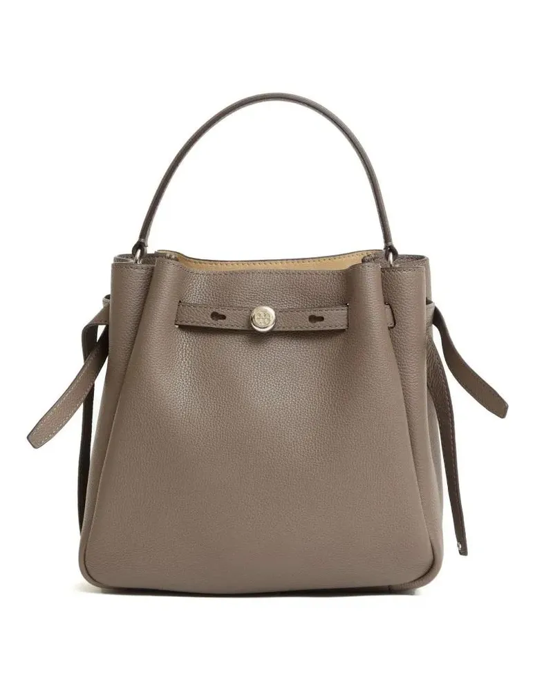 Tory Burch Beuteltaschen Hammered Leather Bucket Bag With Adjustable Strap beige Beige