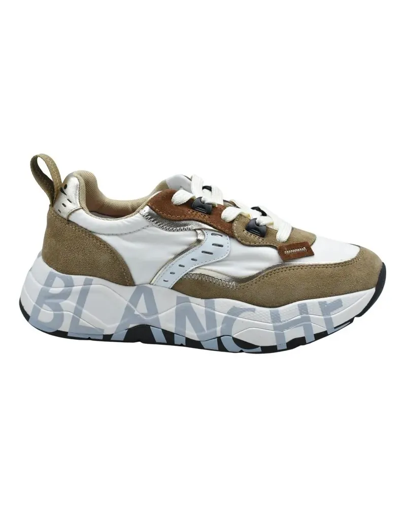 Voile Blanche Low-Top Sneaker Brown Textured Lace-Up Sneakers braun Braun