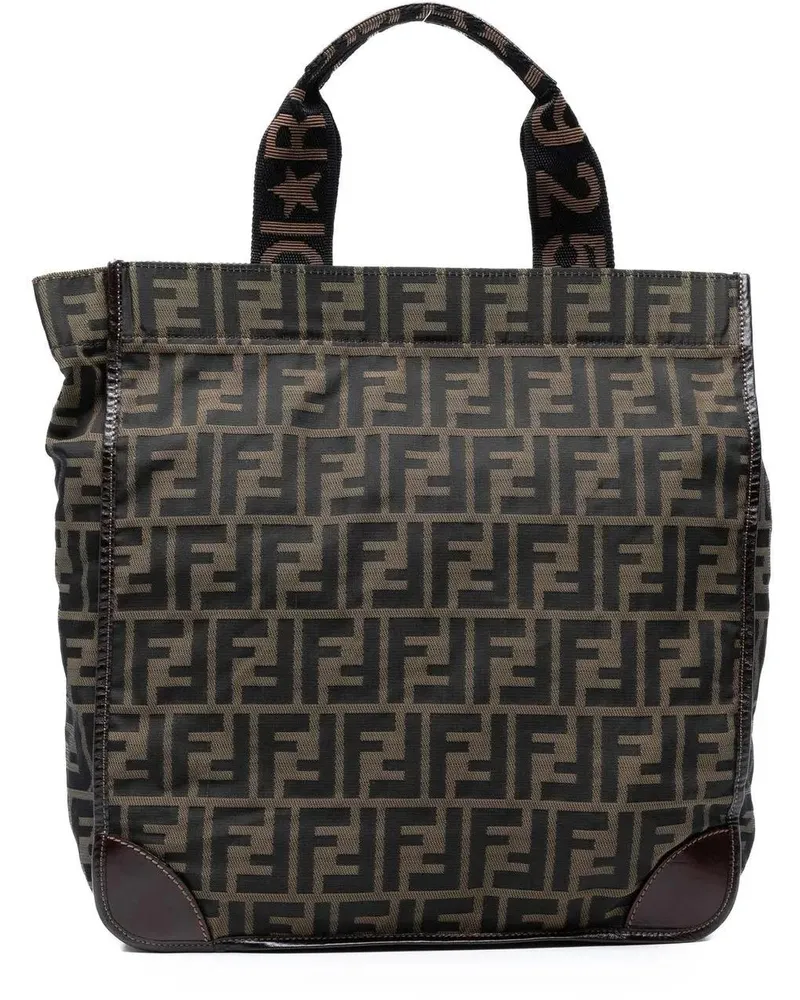 Fendi Shopper Zucca Canvas Shopping Tote braun Braun