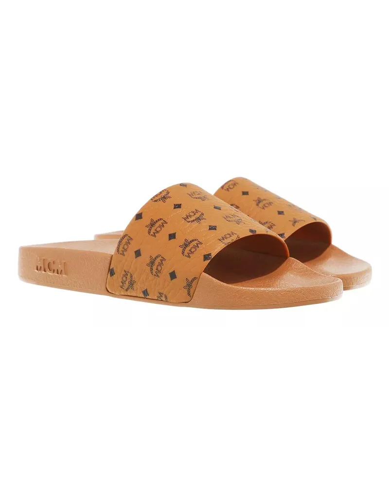 MCM Slipper & Pantoletten  Collection Slide cognacbraun Cognacbraun