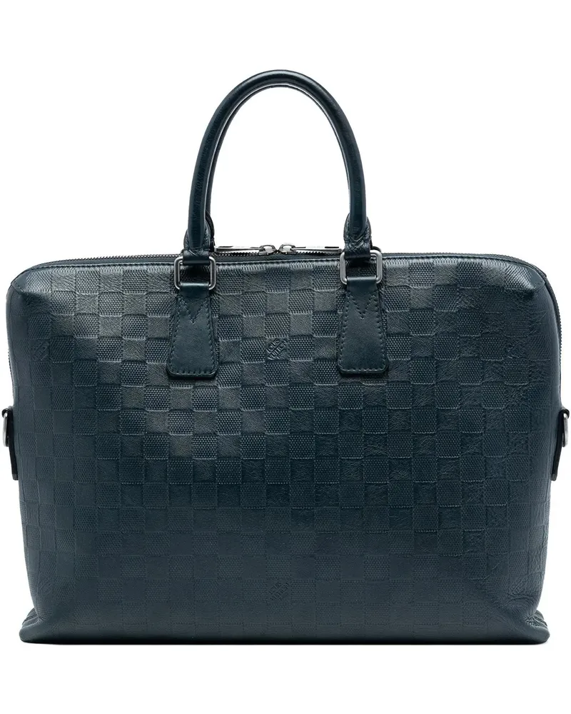 Louis Vuitton Crossbody Bags Damier Infini Porte Documents Jour blau Blau