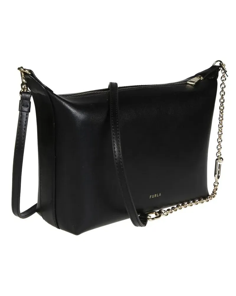 Furla Hobo Bags Nuvola Mini Crossbody Hobo Bag schwarz Schwarz