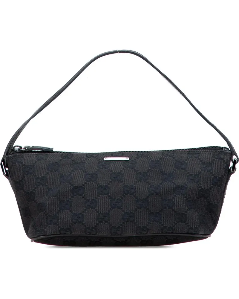 Gucci Hobo Bags GG Canvas Boat schwarz Schwarz