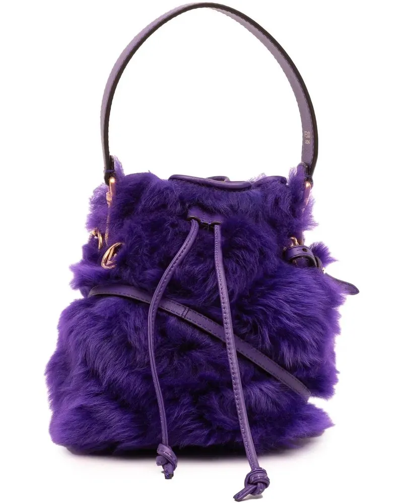 Fendi Hobo Bags Mini Fur Mon Tresor Bucket Bag orange Orange