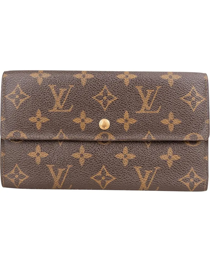 Louis Vuitton Portemonnaie  Canvas Monogram Sarah Wallet braun Braun