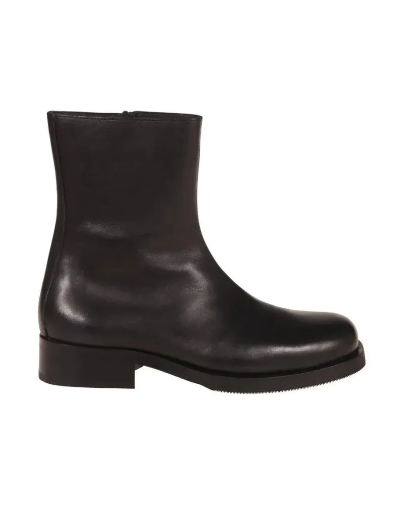 Our Legacy Stiefel Ankle Boots With Smooth Leather Finish And Side Zi schwarz Schwarz