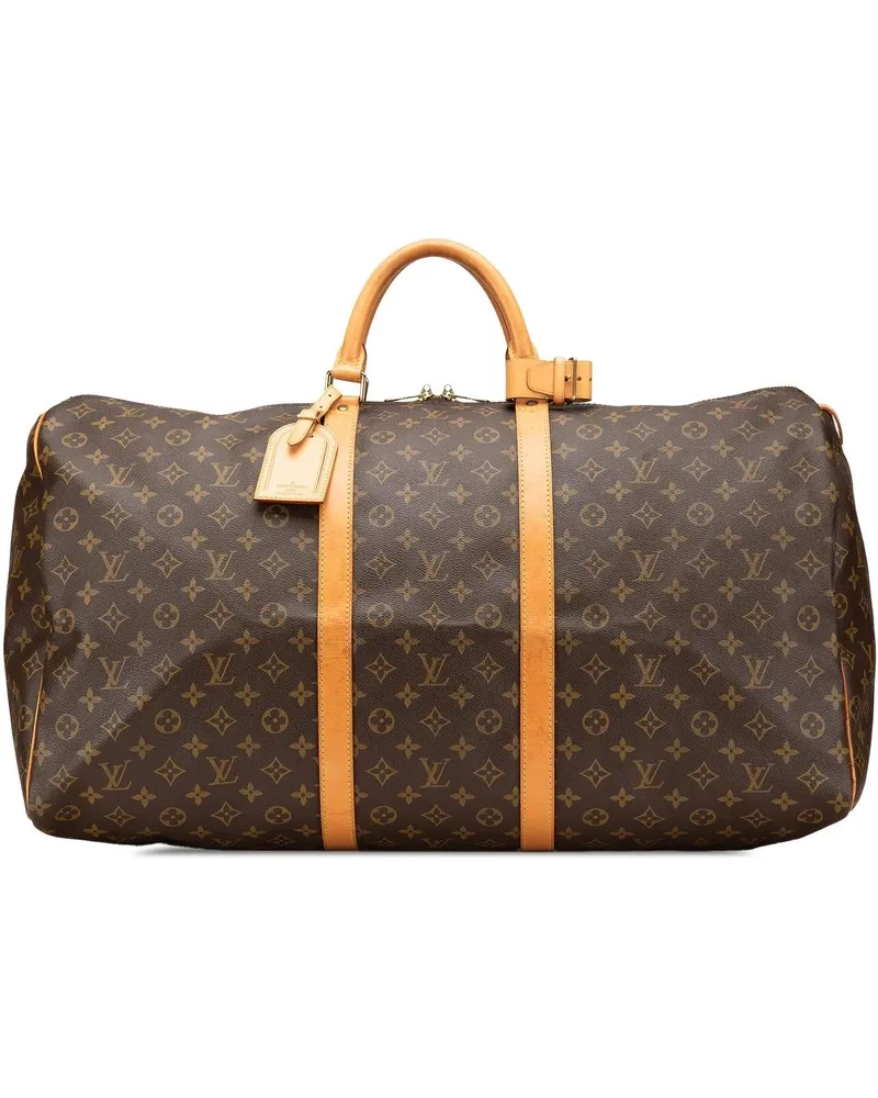 Louis Vuitton Weekender 1996 Monogram Keepall 60 braun Braun