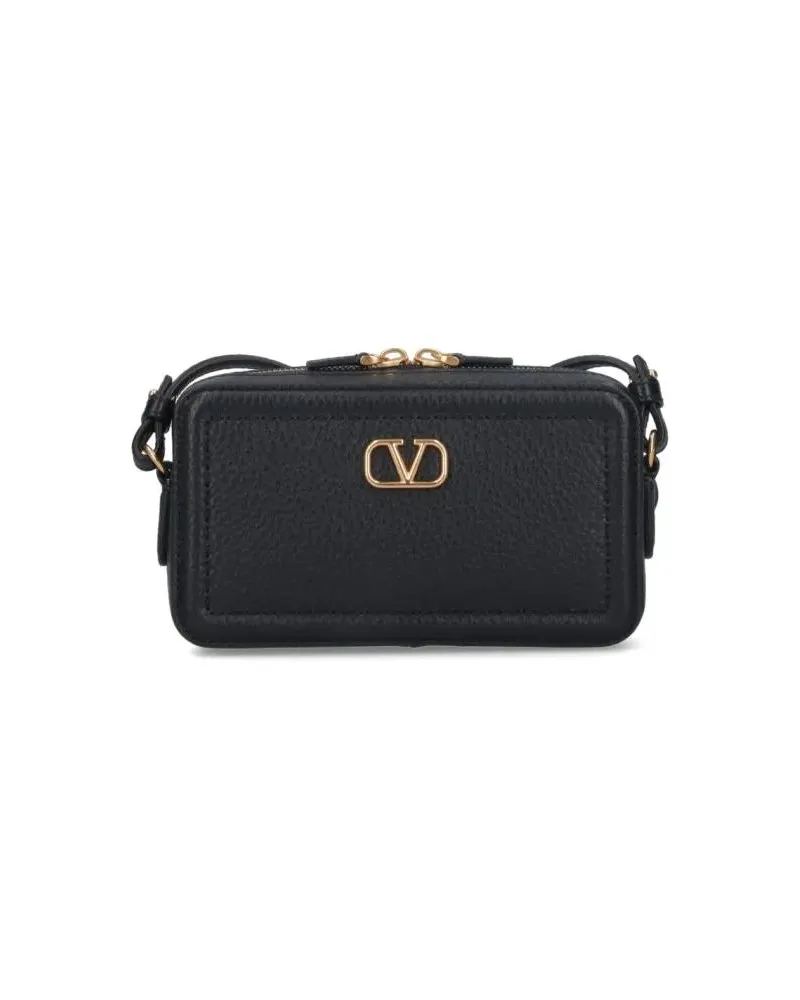 Valentino Garavani Hobo Bags "Alltime" Mini Crossbody Bag Black schwarz Schwarz