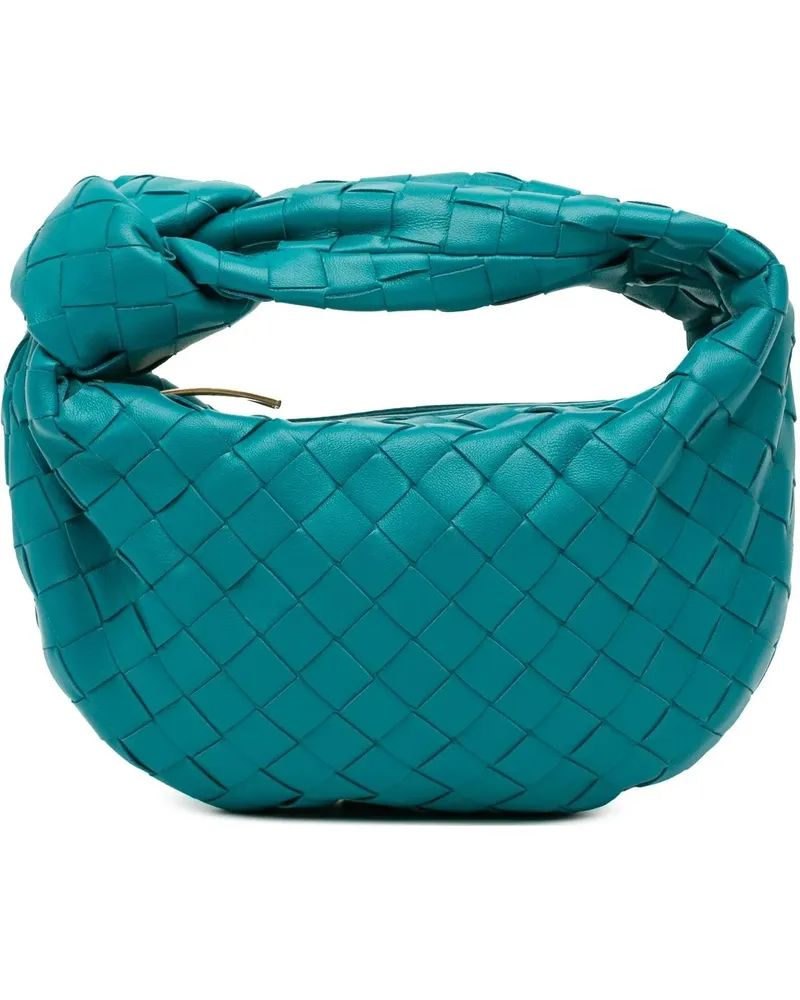 Bottega Veneta Hobo Bags Mini Nappa Intrecciato Jodie blau Blau