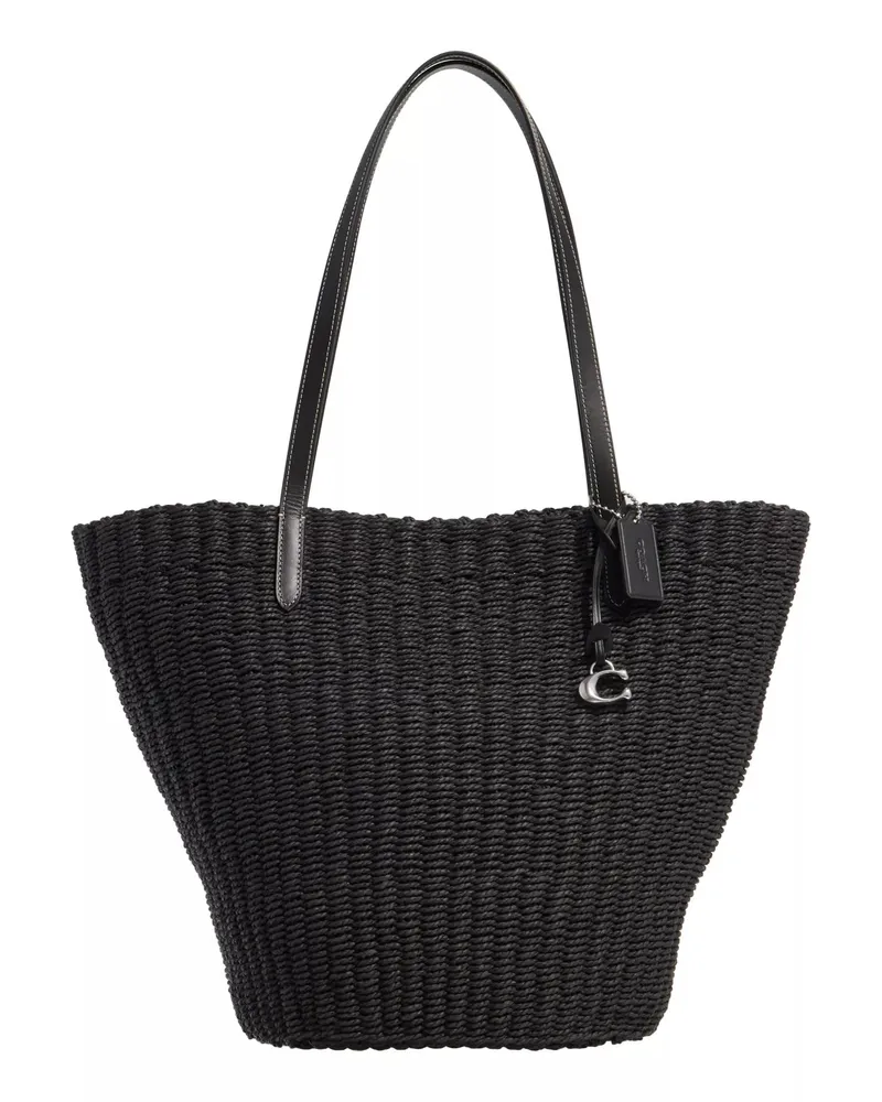 Coach Tote Straw Tote Schwarz