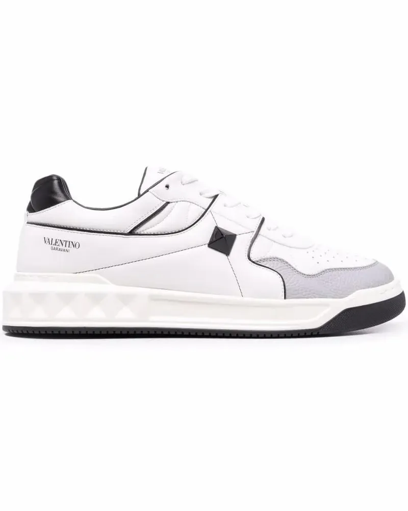 Valentino Garavani Low-Top Sneaker  One Stud Sneaker With Unique Ac weiß Weiß