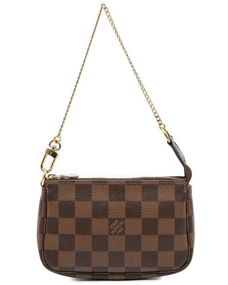 Louis Vuitton Crossbody Bags Damier Ebene Mini Pochette Accessoires braun Braun