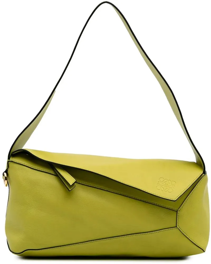 Loewe Hobo Bags Calfskin Puzzle Hobo gelb Gelb