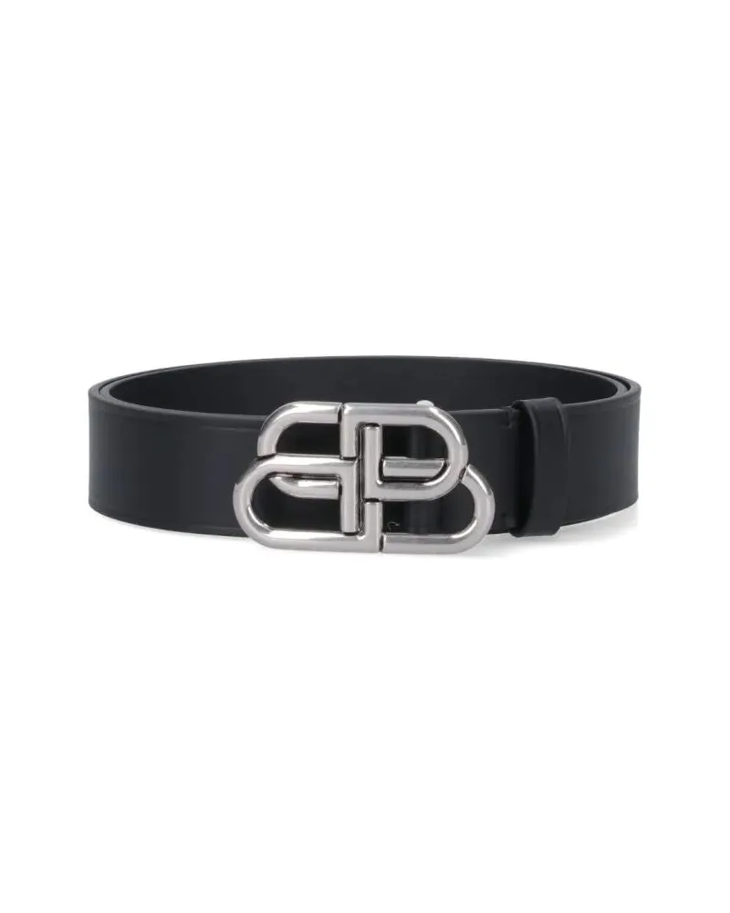 Balenciaga Gürtel Bb High Belt – Black schwarz Schwarz