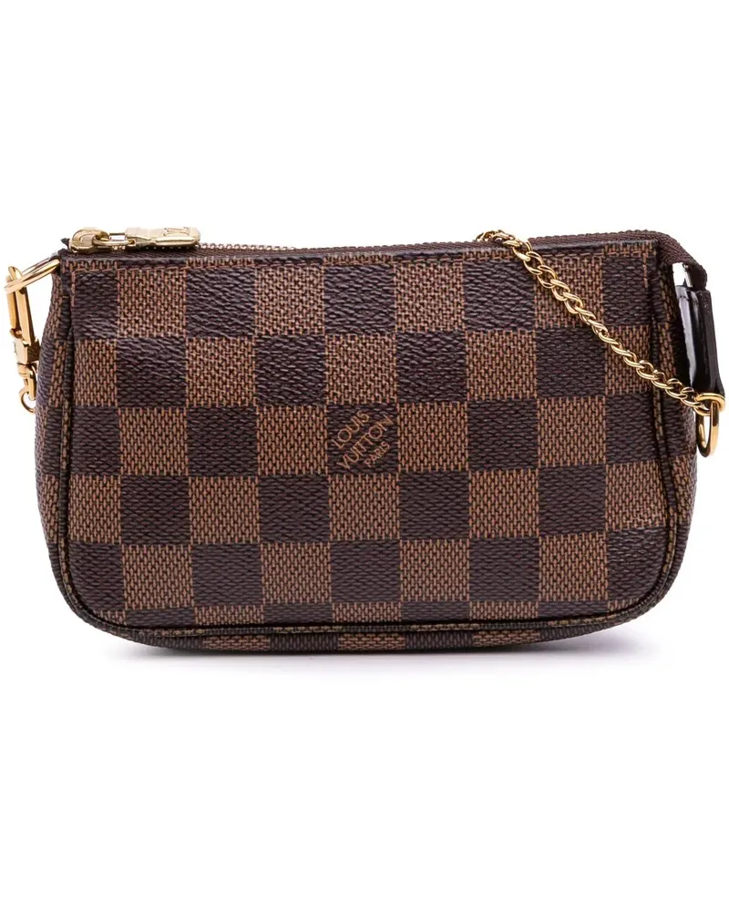 Louis Vuitton Crossbody Bags Damier Ebene Mini Pochette Accessoires braun Braun