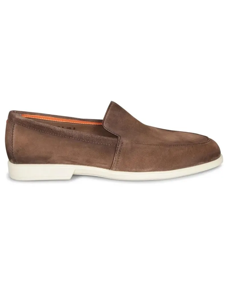 Santoni Loafer Men?s suede loafer braun Braun