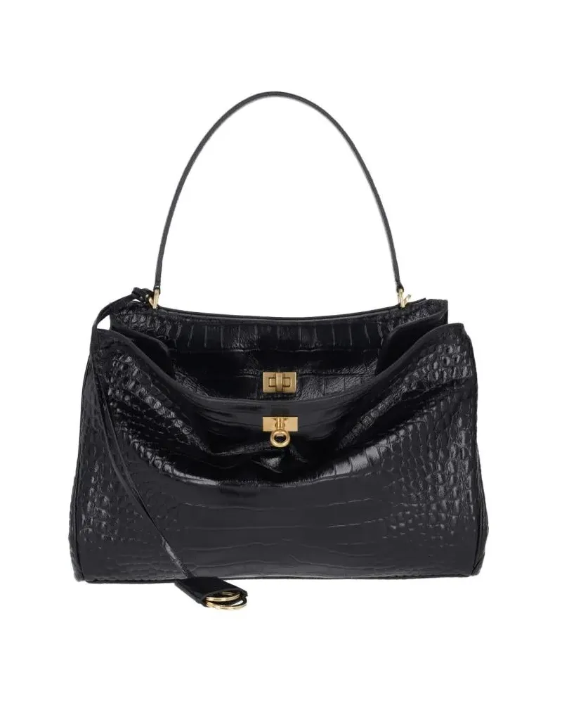 Balenciaga Hobo Bags "Rodeo" Medium Bag schwarz Schwarz