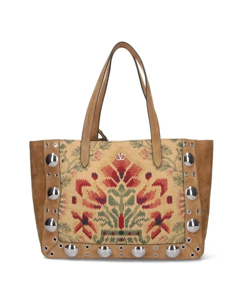 Valentino Garavani Shopper & Totes "Nellcôte" Medium Tote Bag – Brown braun Braun