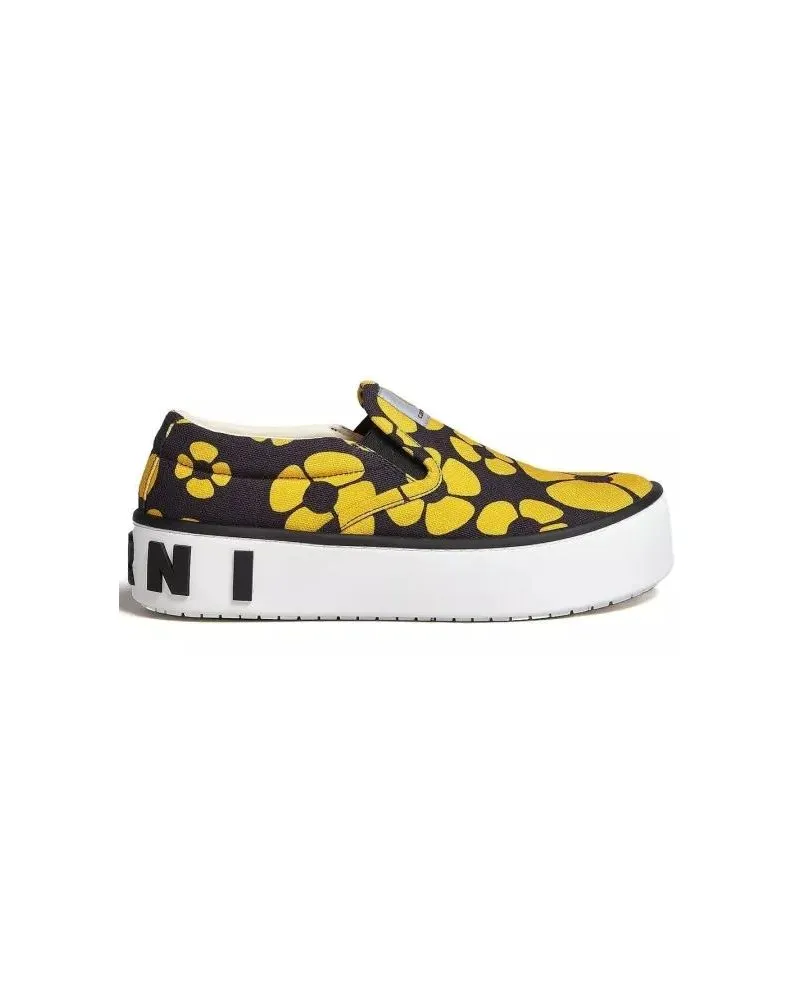 Marni Low-Top Sneaker Printed Slip On Sneakers bunt Bunt