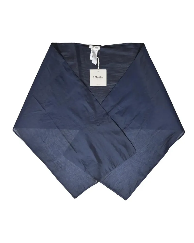 Max Mara Tücher & Schals Flowing Blue Accessory With Soft Sheen blau Blau