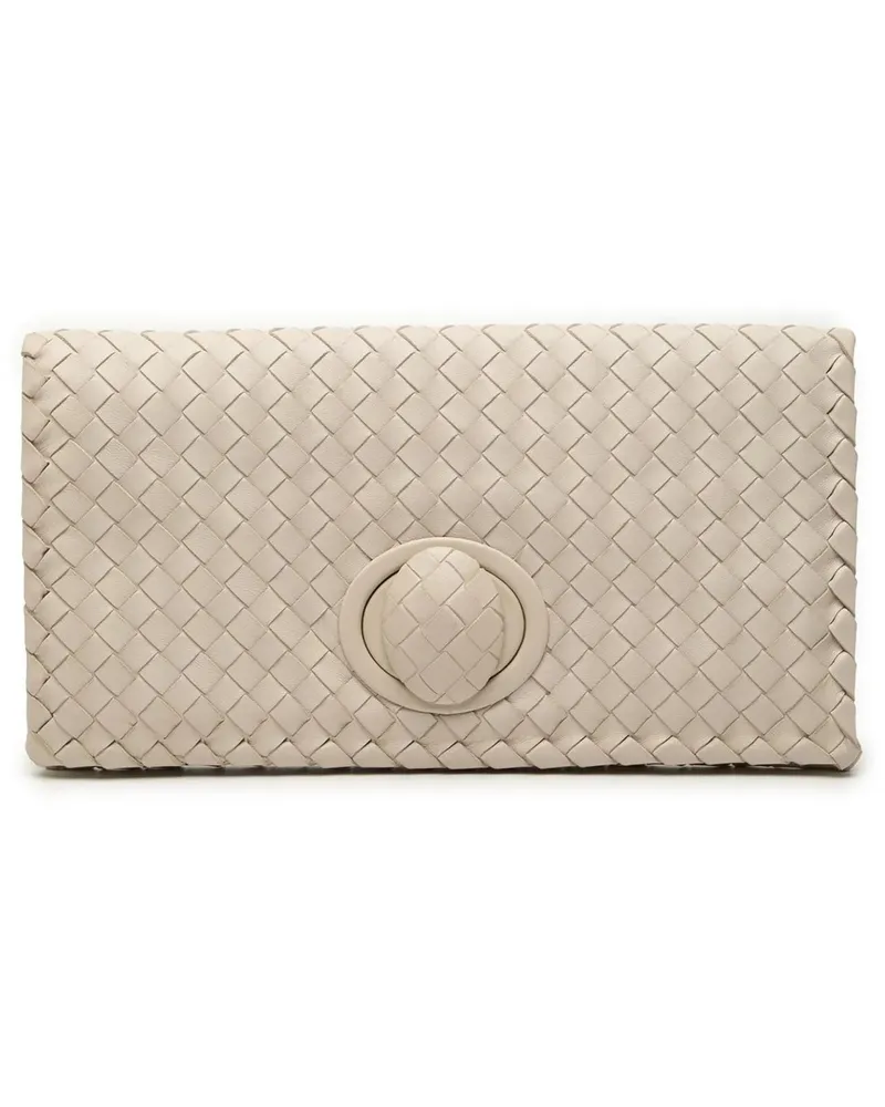 Bottega Veneta Clutches Nappa Intrecciato Turn Lock Clutch braun Braun