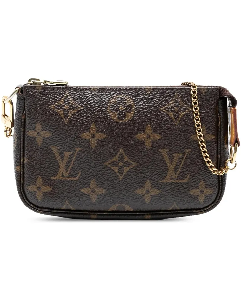 Louis Vuitton Crossbody Bags Monogram Mini Pochette Accessoires braun Braun