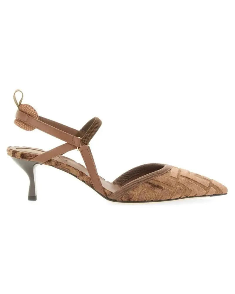 Fendi Hohe Schuhe "Hummingbird Lite" Slingback Shoe braun Braun