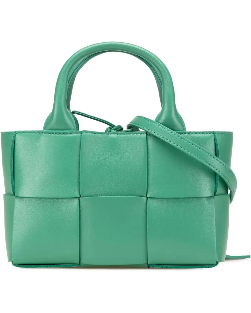 Bottega Veneta Hobo Bags 2012-2024 Candy Lambskin Intreccio Arco Tote grün Grün