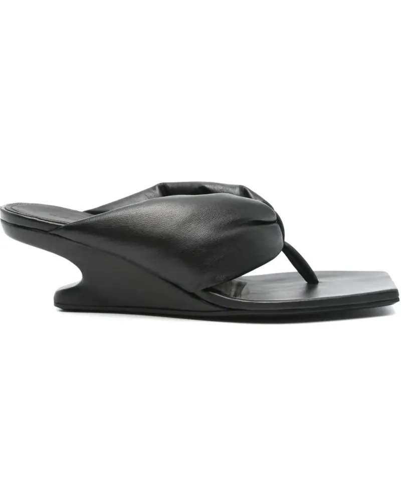 Rick Owens Sandalen Thong Cantilever 45 Black schwarz Schwarz