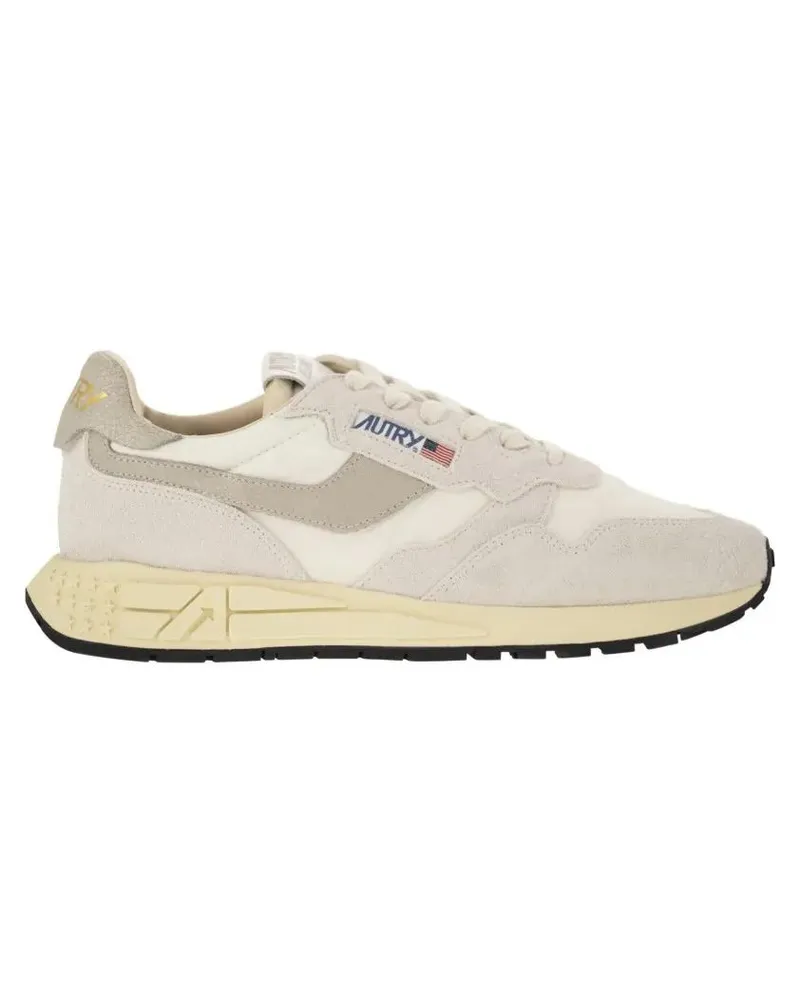 AUTRY Low-Top Sneaker Reelwind - Suede And Technical Textile Trainer beige Beige
