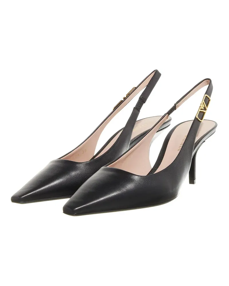 Emporio Armani Hohe Schuhe Decollete Nappa schwarz Schwarz