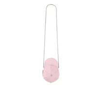 Hobo Bags Rounded Cap-Style Mini Bag With Metallic Chain Str pink