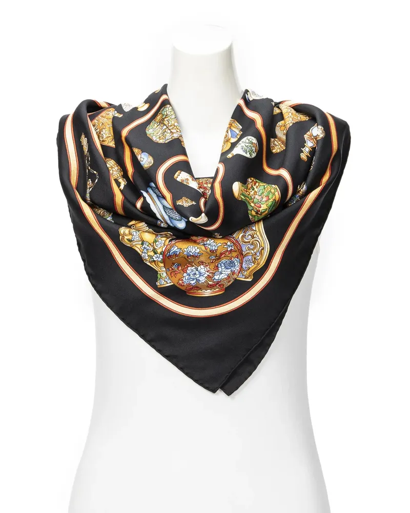 Hermès Crossbody Bags Scarf schwarz Schwarz