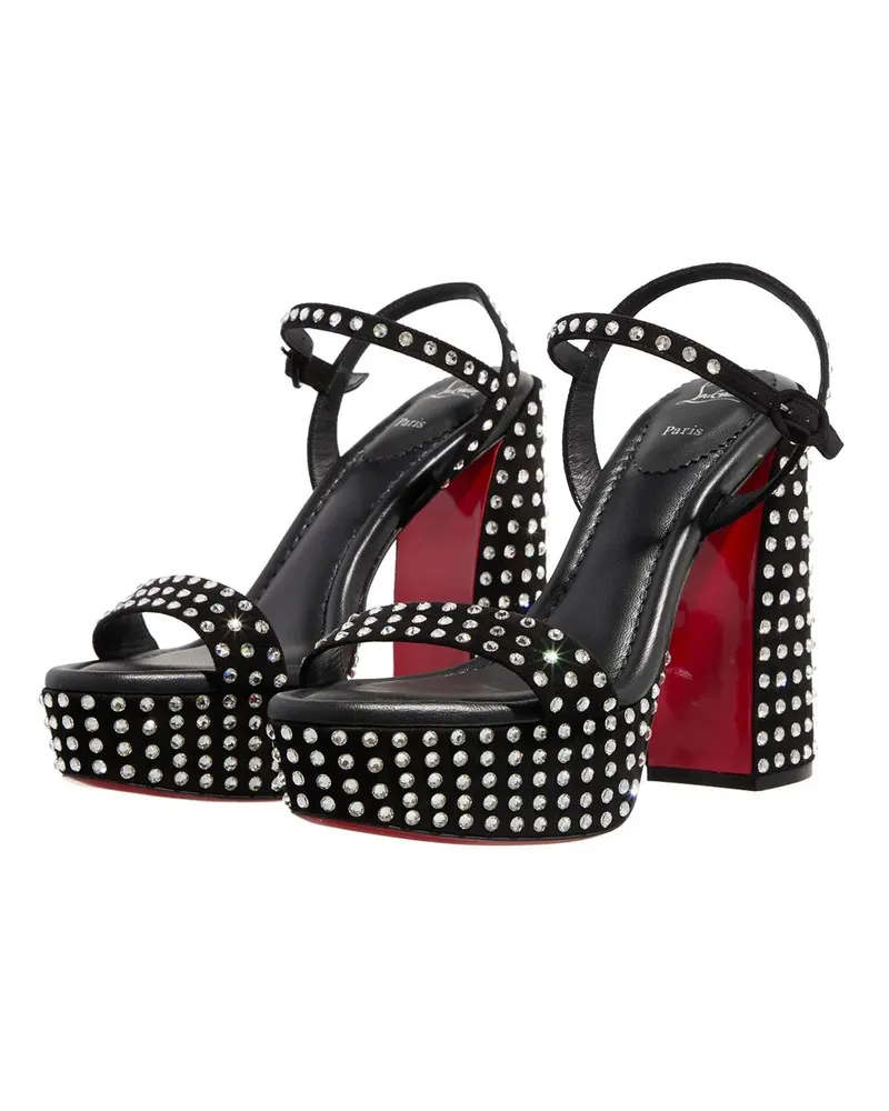 Christian Louboutin Sandalen Movida Jane Sandal Strass Boum schwarz Schwarz