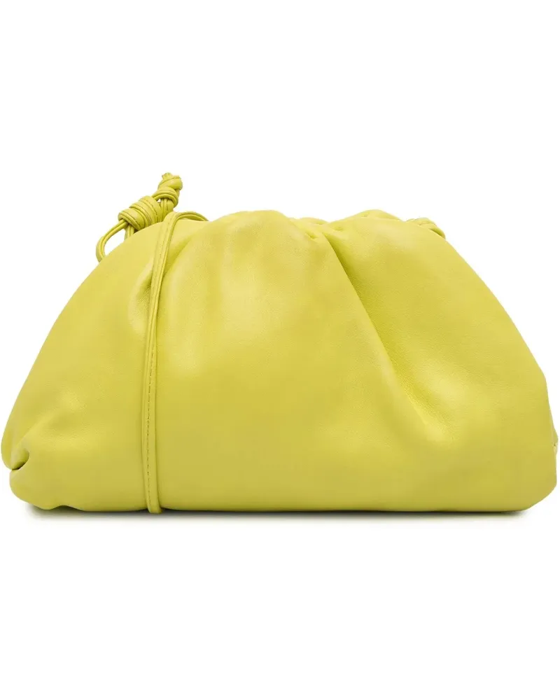 Bottega Veneta Hobo Bags Lambskin The Mini Pouch Crossbody gelb Gelb