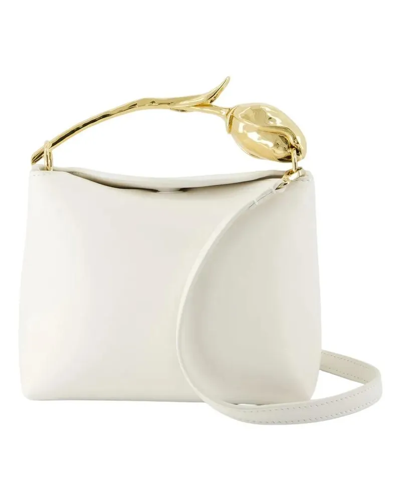 Erdem Hobo Bags Mini Bloom Handbag With Gold-Tone Floral Handle weiß Weiß