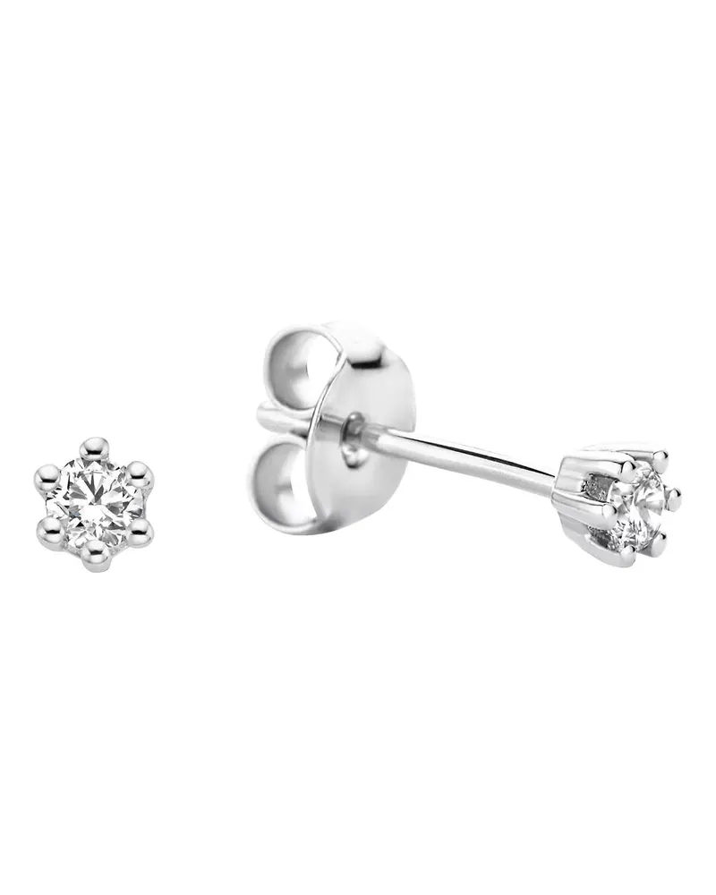 Isabel Bernard Ohrringe De la Paix Emily 14 karat ear studs  diamond 0.10 Silber