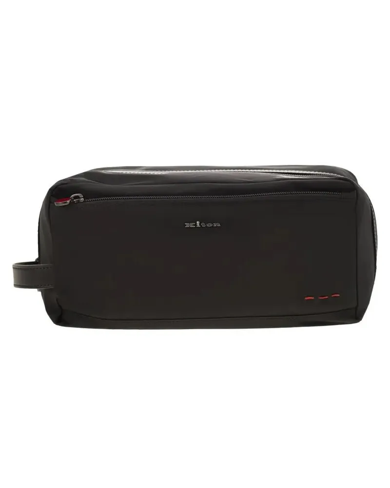 Kiton Crossbody Bags Beauty Case In Nylon schwarz Schwarz