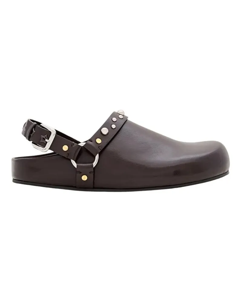 Stella McCartney Slipper & Pantoletten Elyse Alter Mat Slippers W/Studs schwarz Schwarz