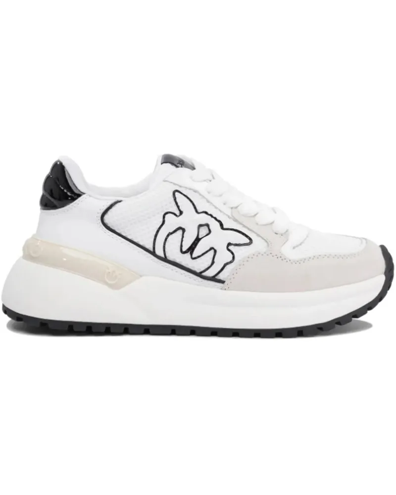 Pinko Low-Top Sneaker Leather And Mesh Sneakers weiß Weiß