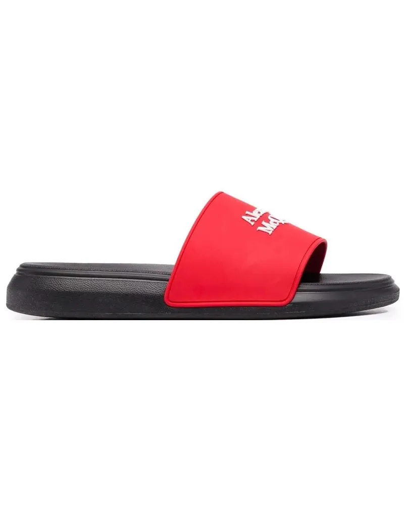 Alexander McQueen Low-Top Sneaker Logo Printed Slides Sandals bunt Bunt