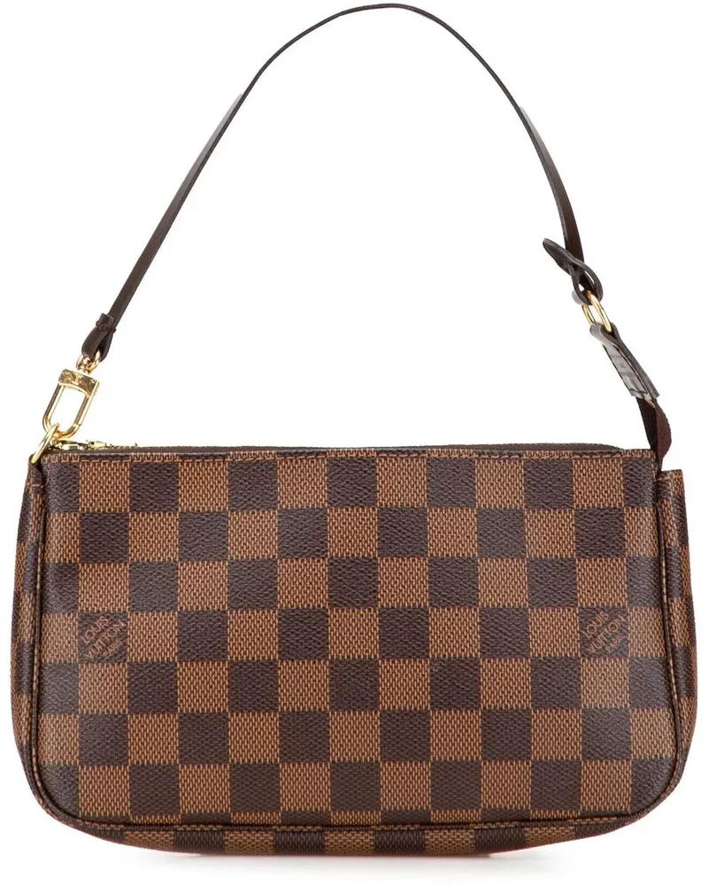 Louis Vuitton Hobo Bags Damier Ebene Pochette Accessoires braun Braun