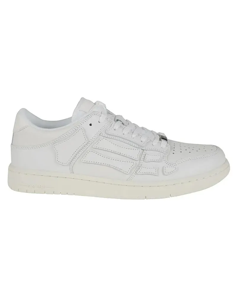 Amiri Low-Top Sneaker Paneled White Leather Low-Top Sneakers With Lace-U weiß Weiß
